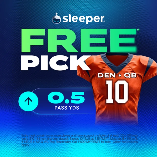 Sleeper Free Pick: Bo Nix over 0.5 passing yards