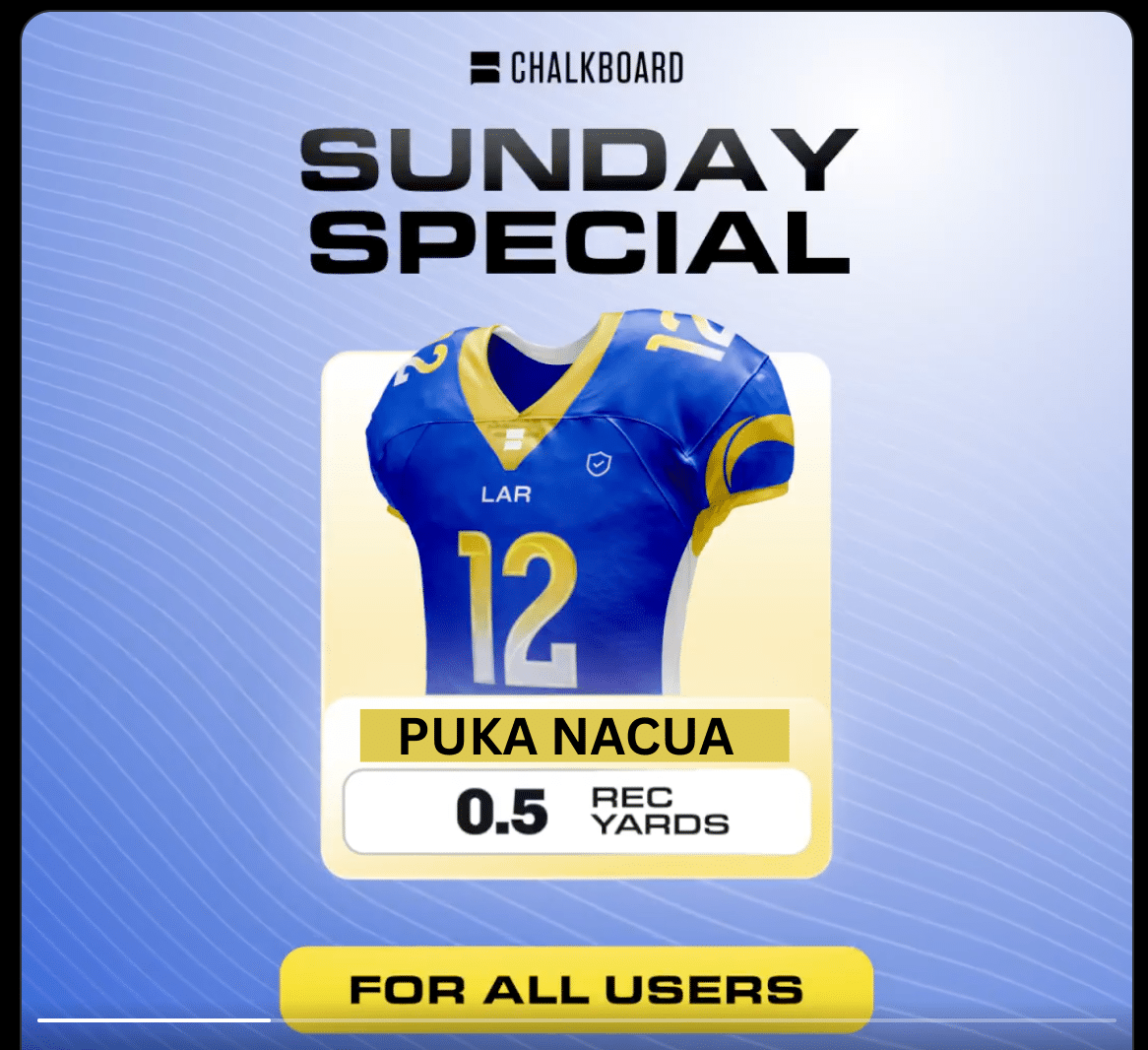 Chalkboard Promo Puka Nacua