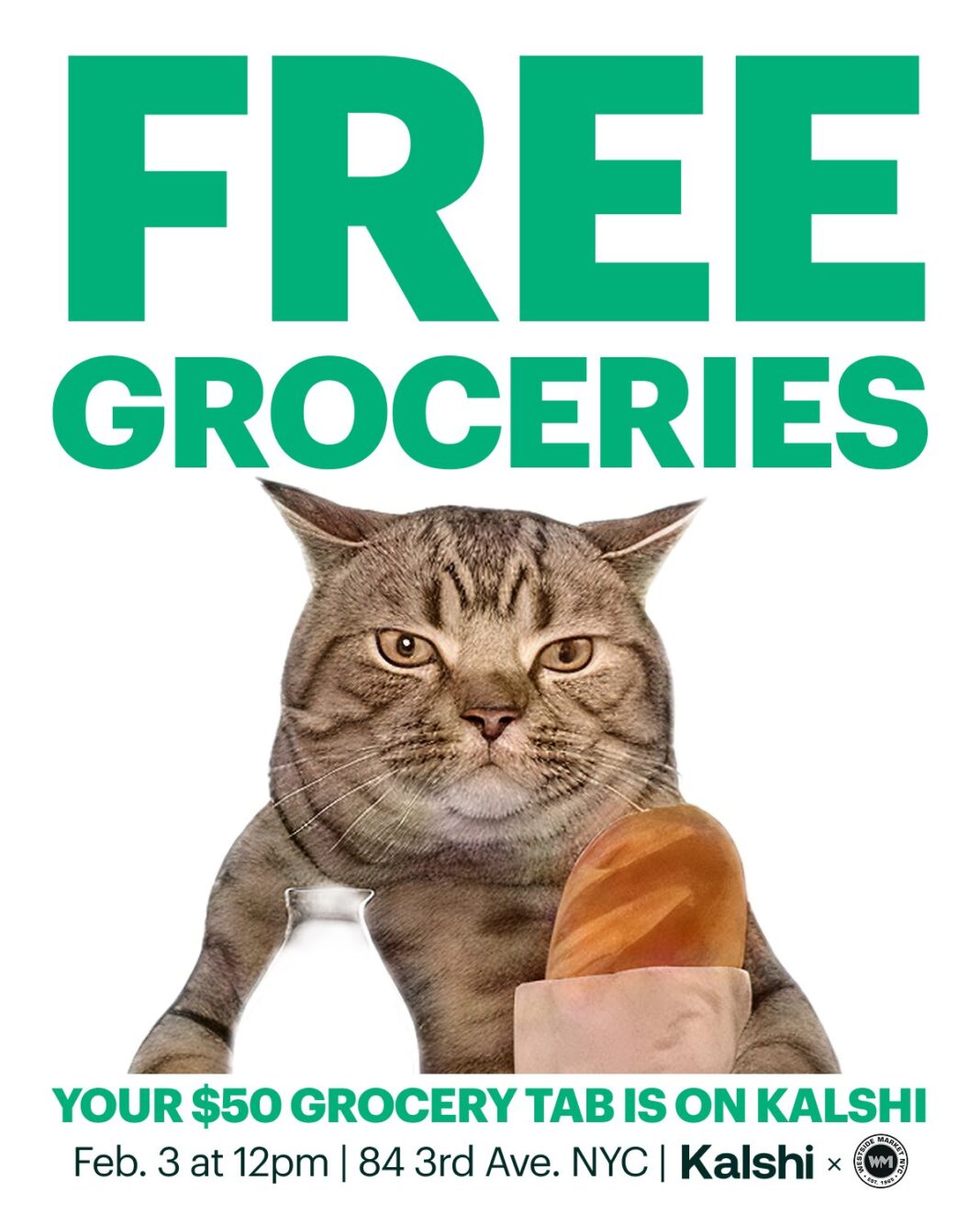 Kalshi Free Groceries NYC Promo