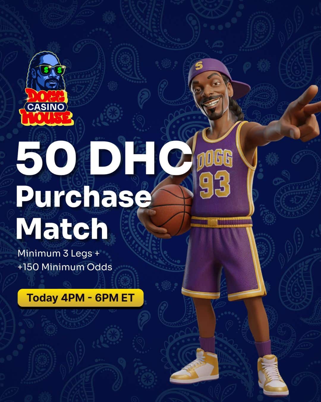 Dogg House casino purchase match bonus