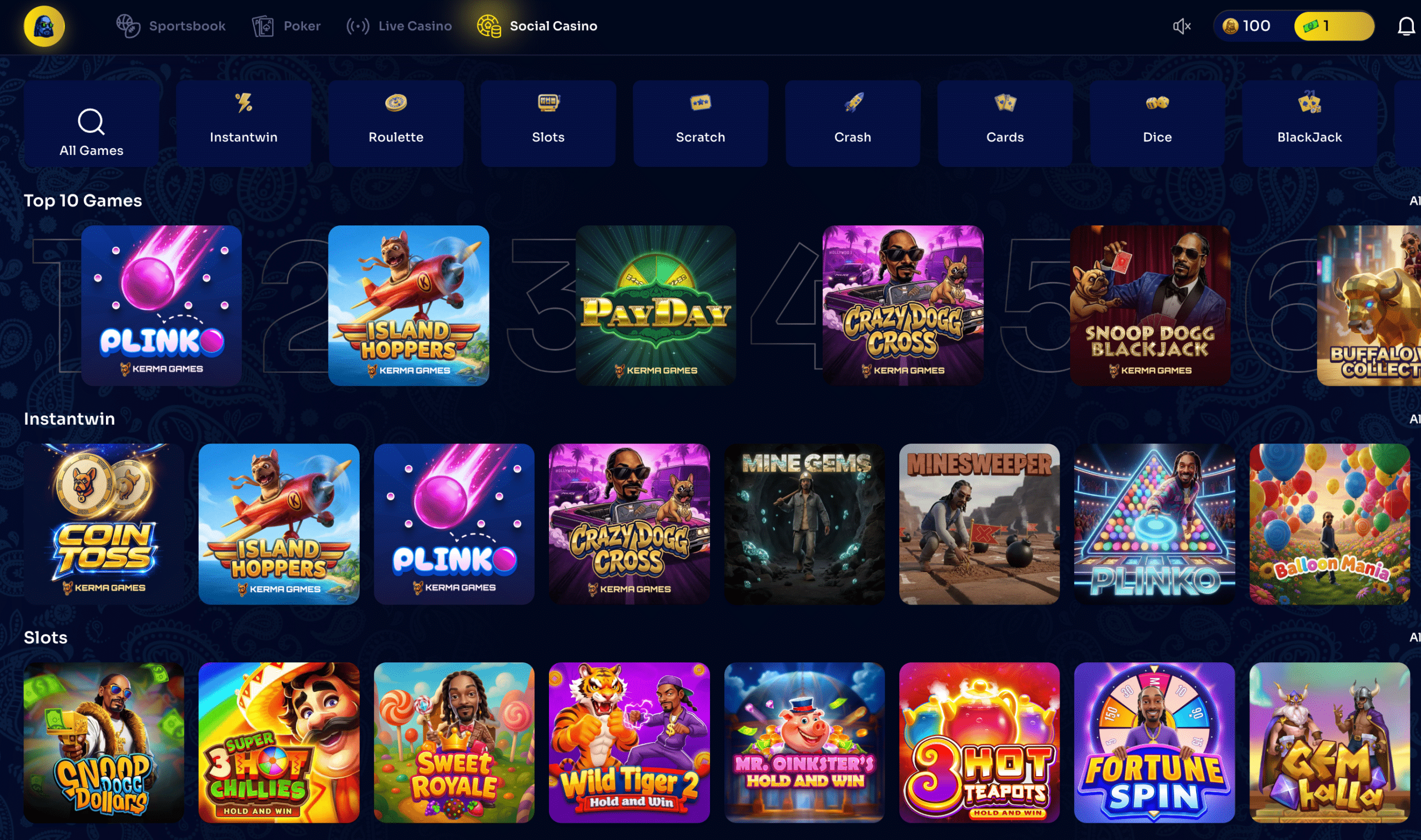 Snoop Dogg Casino screenshot