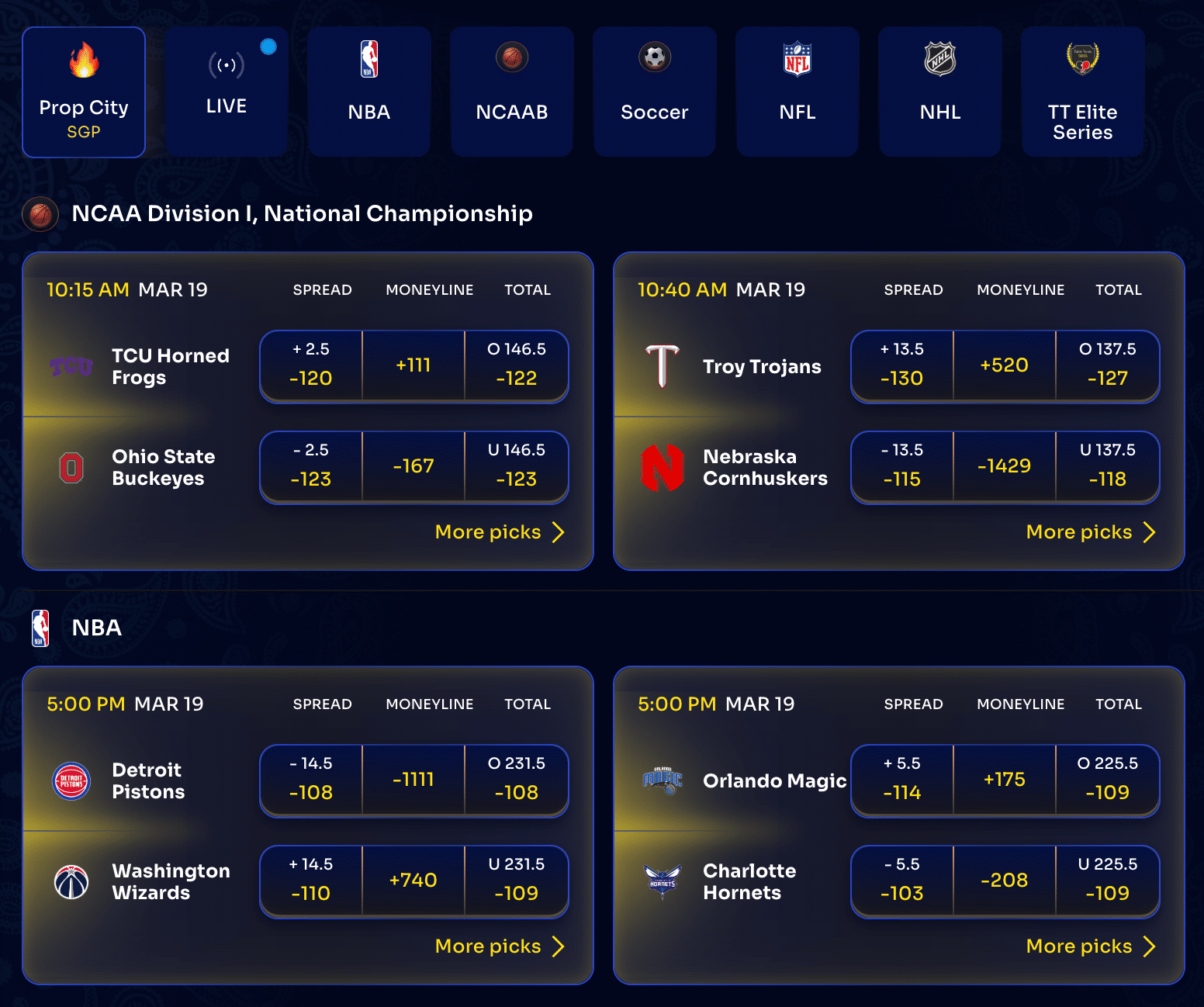 Snoop Dogg Sportsbook screenshot