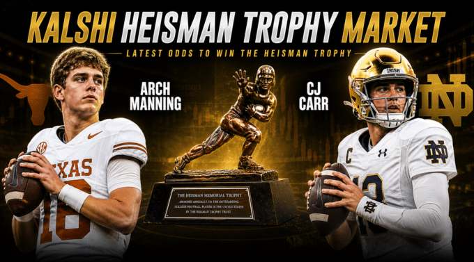 Arch Manning and CJ Carr lead Kalshi Heisman Market