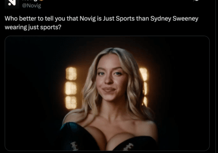 Sydney Sweeney Novig ad campaign