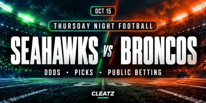 Seahawks vs. Broncos Thursday Night Football preview featuring odds, picks and public betting from CLEATZ.